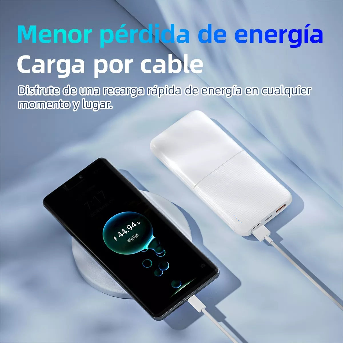 Batería Power Bank 10.000 MAH 15 W.