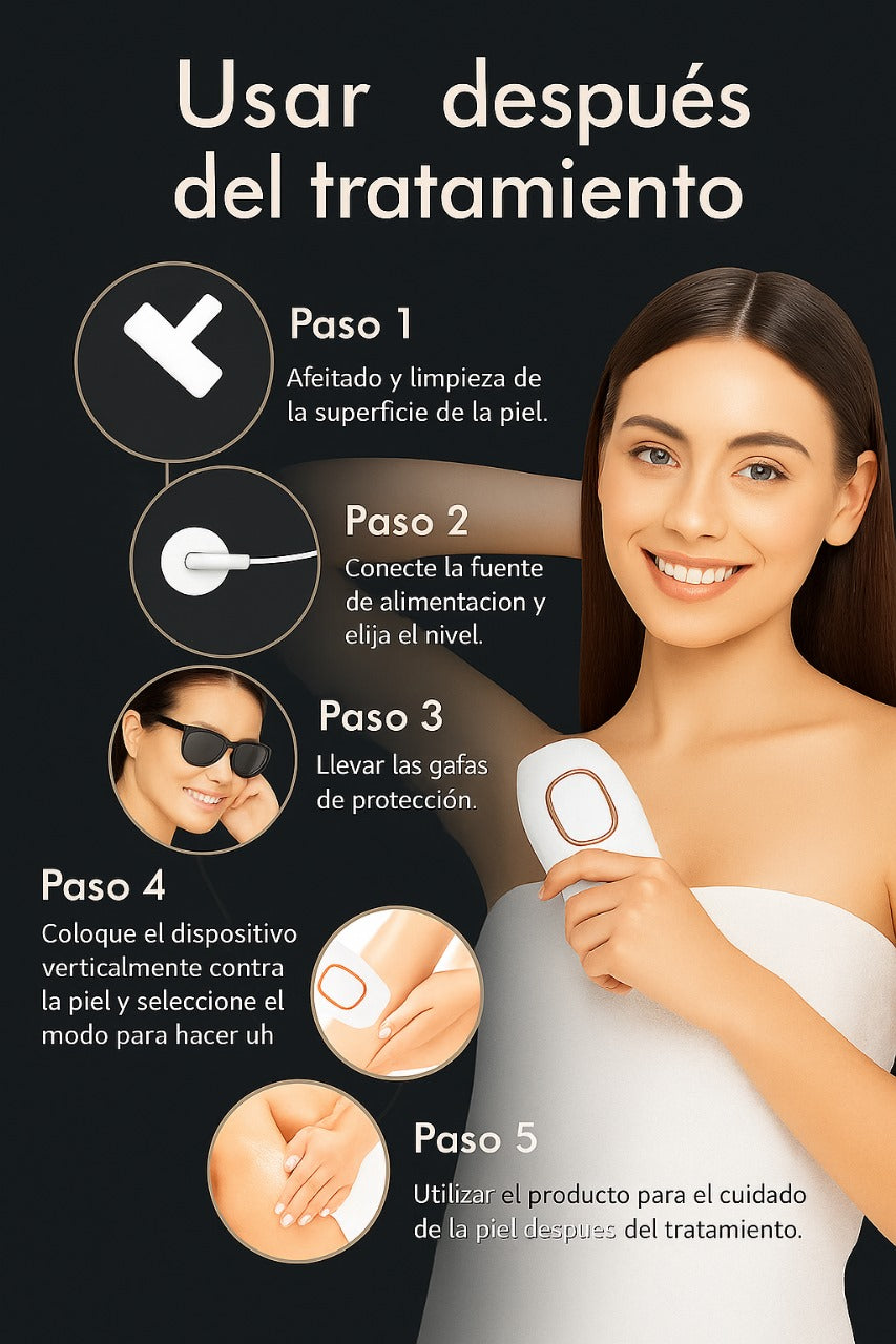 Depiladora Láser Hairless de luz  I.P.L